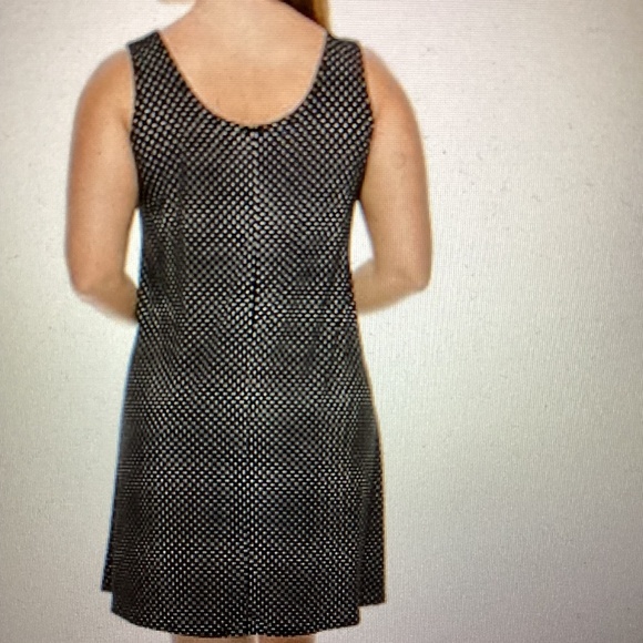 STRETCHY MISSY TANK DRESS ( Size XL) ( Color: BLACK DOTS) ( PREOWNED) - Picture 3 of 7